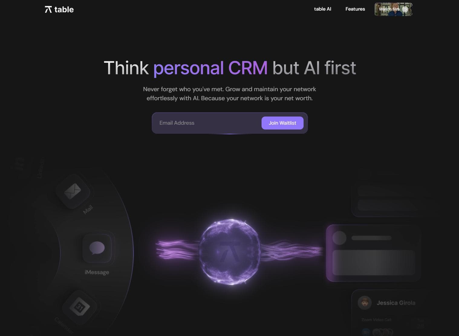 Table.ai: Your AI-Powered Personal CRM Assistant